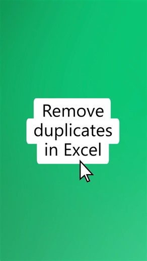 How to find and remove duplicates in Excel