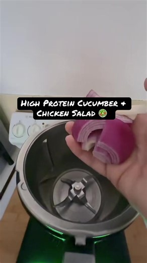 High Protein Chicken and Cucumber Salad/Dip!!! Actually the taste is lingering in my mouth…but if a party going on in there 🤣 ##thermomixinthestix #thermomix #tm7 #foodie #quickrecipes