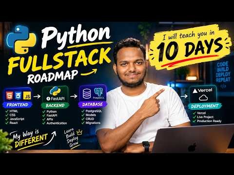 Python Full Stack in 10 Days 🔥 Complete Roadmap | Frontend to Deployment