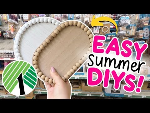 GORGEOUS 🌸 Dollar Tree DIY Crafts Using Wood Blanks. SUMMER Crafts 