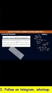 “Class 9 Maths: √3 on Number Line | सबसे आसान तरीका 🔥”