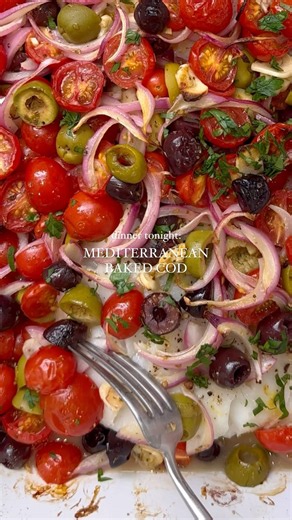 Mediterranean baked cod a simple dinner that tastes amazing