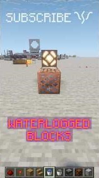 How to use WATERLOGGED BLOCKS to MAKE A SECRET ENTRANCE | Redstone with PsiVolt #minecraft #redstone