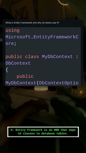 What is EF? | .NET Interview Question #Shorts #Csharp #Coding #Programming
