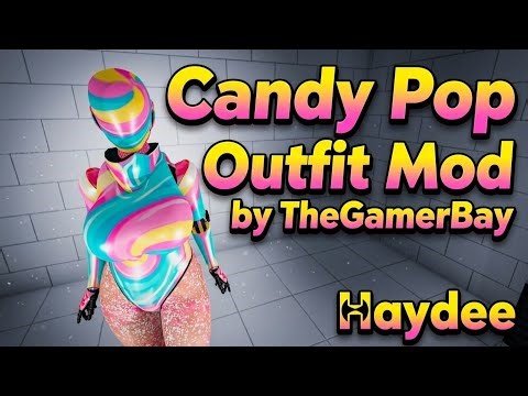Candy Pop Outfit Mod by TheGamerBay | Haydee | Cube Selection Course, Hardcore, Walkthrough, 4K