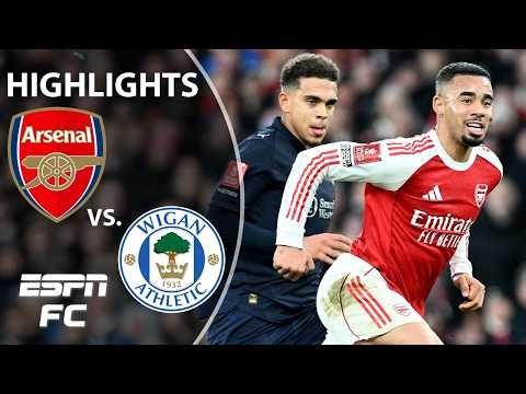 DOMINATION 😤 Arsenal vs. Wigan Athletic | FA Cup Highlights | ESPN FC