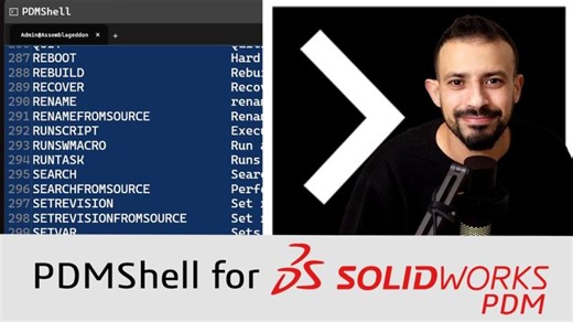 Automate SOLIDWORKS PDM Step-by-Step Using 20 PDMShell Commands | Amen Jlili