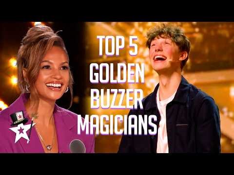 5 AMAZING Golden Buzzer Magicians on Got Talent!
