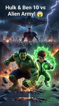 Ben 10 & Hulk vs Vilgax Army 🔥 Ultimate City Battle Epic Superhero Fight 2026 #Ben10VsVilgax #short