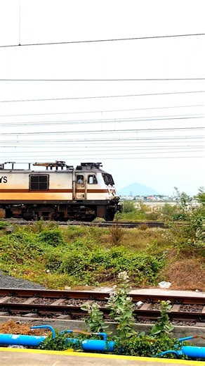 In slow moments express train on track 🚂 #railway #transport #express #train #ytshorts