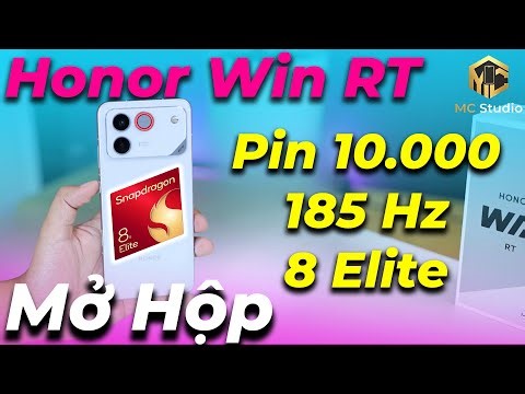 Mở hộp đánh giá nhanh Honor Win RT: Pin 10.000 mAh, Quạt tản nhiệt, Snap 8 Elite, Loa hay quá!