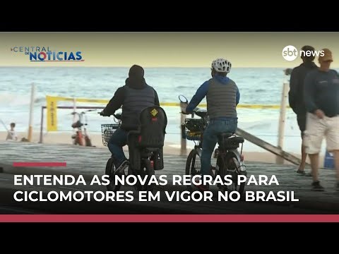 Novas regras para ciclomotores entram em vigor em todo o Brasil | #CentraldeNotícias