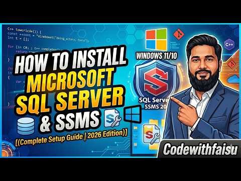 How to Install Microsoft SQL Server & SSMS | Latest Setup 2026 | Beginner Guide | Hindi | Urdu