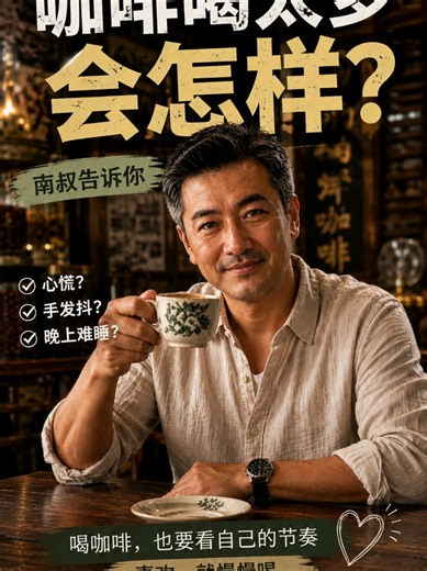 咖啡喝多了，身体真的会有感觉吗？ 有些人喝了几杯还是没事， 有些人却会觉得心跳比较明显、手有点抖， 甚至晚上比较难入睡。 每个人对咖啡的反应都不一样。 所以喝咖啡，不只是看「喝几杯」， 也要看看自己的身体怎么反应。 咖啡可以慢慢喝， 找到适合自己的节奏就好。☕ 你喝多了咖啡，最明显的感觉是什么？ #跟着南叔 #FOLLOWUNCLEANAN #南洋咖啡 #singapore #SingaporeCoffee