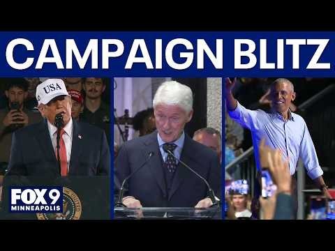 Trump, Obama and Clinton hit campaign trail in final midterm push