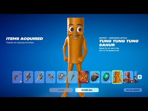 HOW TO GET TUNG TUNG TUNG SAHUR SKIN IN FORTNITE!