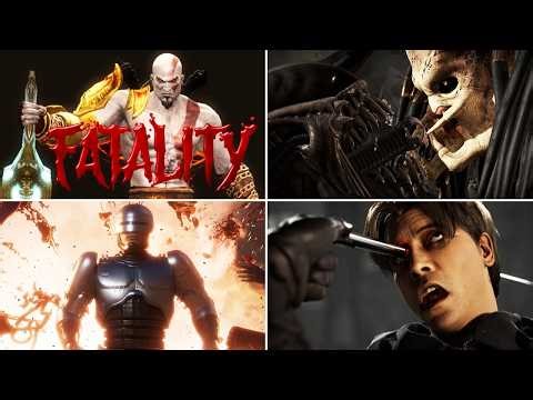 Mortal Kombat - All Guest Characters Fatalities (MK9, MK10, MK11, MK1 Definitive Edition)