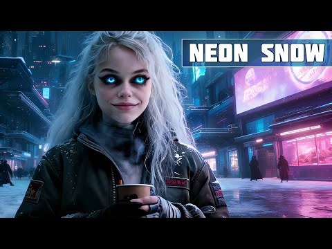 NEON SNOWFALL | 1 Hour Atmospheric Cyberpunk & Vaporwave Mix | Blade Runner Vibes