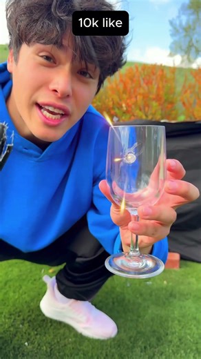 breaking an unbreakable wine glass🍷💥#stokes twins#trends#challenge