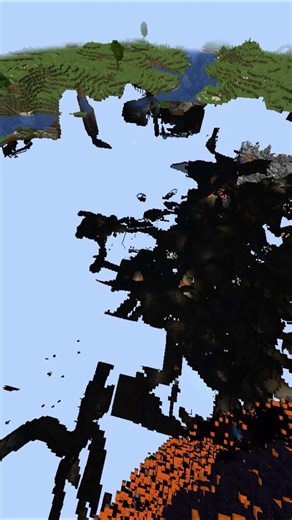 MINECRAFT FLYING TNT EXPLOSION #shorts #minecraft #gaming