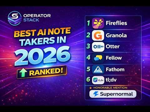 Best AI Note Takers in 2026: 6 Tools Ranked