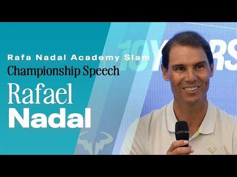 Rafael Nadal Championship Speech | 2026 Rafa Nadal Academy Slam
