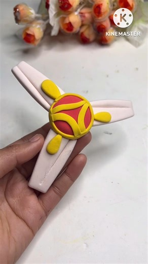 DIY idea 💕 How to make easily Fan with Super clay #trend #shots #funny #music #clay