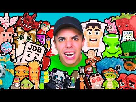 Jugué JUEGOS de BRAINROTS por 24 Horas… Roblox