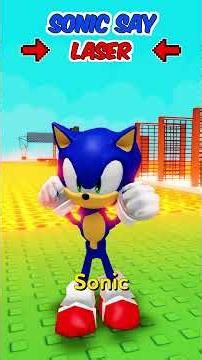 Roblox, but SONIC controls everything! ⚔️🟢 #shorts