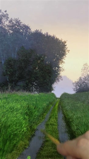 Landscape Painting Made Simple #satisfying #art #painting
