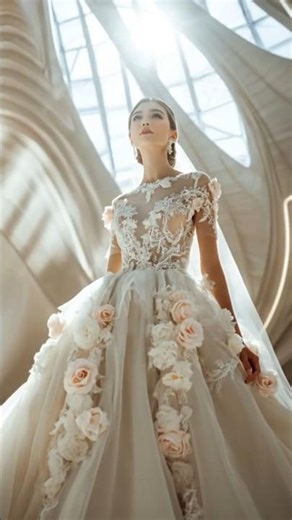 “Dreamy Wedding: Graceful Bride in Motion”