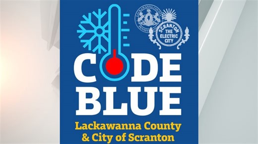 Code blue to be issued in Lackawanna County, Scranton