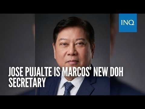 Jose Pujalte is Marcos’ new DOH secretary