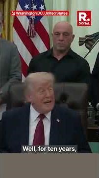 Joe Rogan Present As Donald Trump Discusses Mental Health Treatments in Oval Office