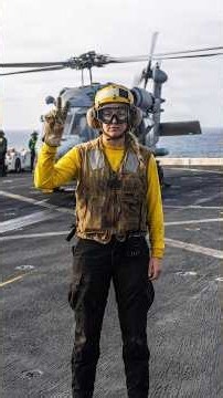 US Marines Conduct Hoist Training with a MH-60S Seahawk Helicopter on the USS Portland (LPD-27)