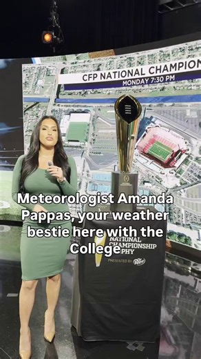 Meteorologist Amanda Pappas has your game day forecast as Miami prepares to face off with Indiana in the CFP National Championship. | WPLG Local 10