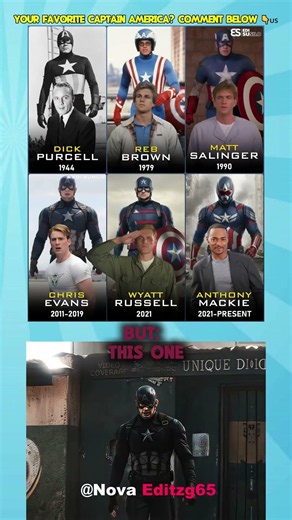 Every Captain America Actor From 1944 to Present