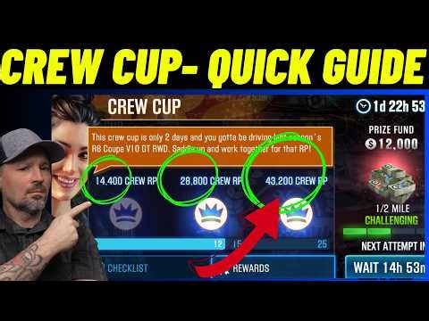 CSR2 Crew Cup - Huge Respect Point - CSR2 Quick Guide
