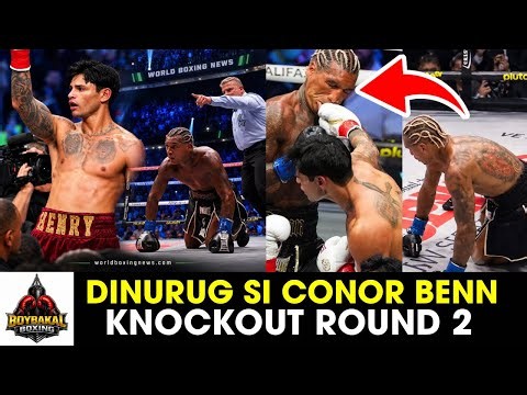 Ryan Garcia Dinurug Si Benn Round 2 Knockout! Malaking Pagkakamali Ni Benn