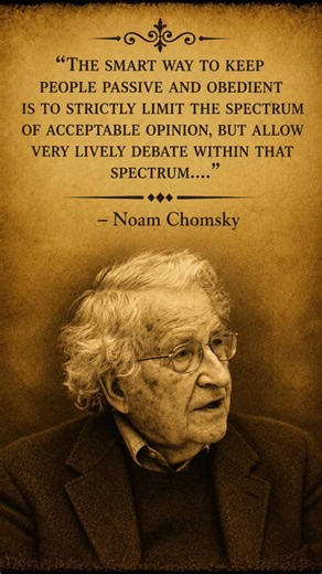 The Hidden Power of Controlling Public Opinion — Noam Chomsky #Chomsky #Philosophy