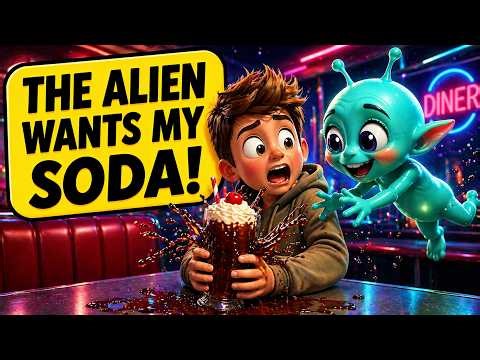 THE ALIEN WANTS MY SODA! 👽🥤 | Fun Kids Story