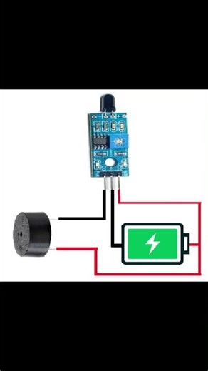How to Make Flame Sensor Fire Alarm 🔥 | #viral #robotics #sensor #science #project #tech #experiment