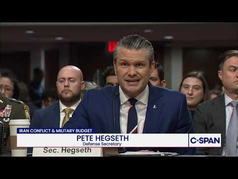 Defense Secretary Pete Hegseth opening statement before Senate Armed Services Committee