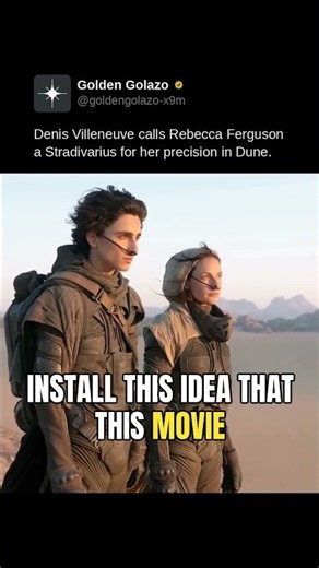 Denis Villeneuve calls Rebecca Ferguson a Stradivarius for her precision in Dune.