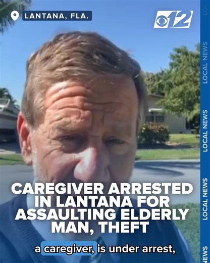 A Lantana caregiver is facing criminal charges. Police say she tried to strangle an 81-year-old man. CBS12's Al Pefley reports. | CBS 12 News