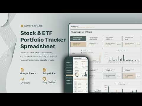 Stock & ETF Portfolio Tracker Tutorial | Automate Your Investments in Google Sheets