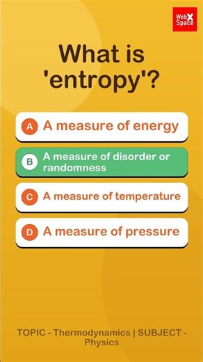 What is 'entropy'?