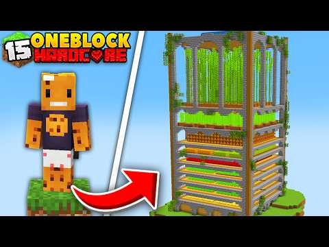 I Built the Biggest Farm in ONE BLOCK Minecraft