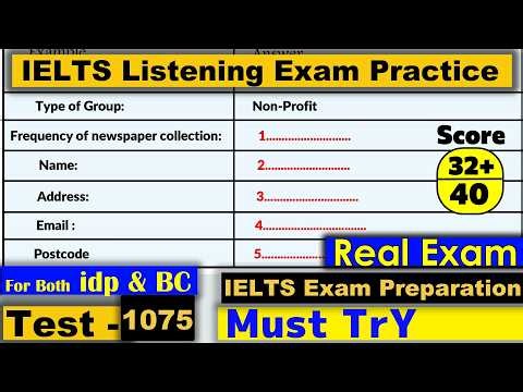 IELTS Listening Practice Test 2026 with Answers | ielts listening