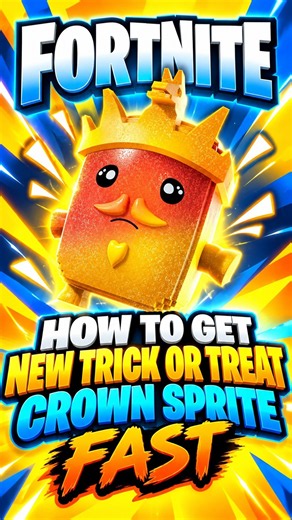 How to GET NEW Trick or Treat Crown Sprite Instantly in Fortnite #fortnite #fortniteshorts